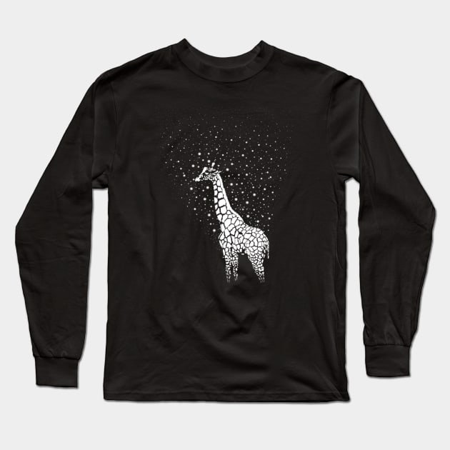 Hollow-Albino Giraffe Long Sleeve T-Shirt by Stenev